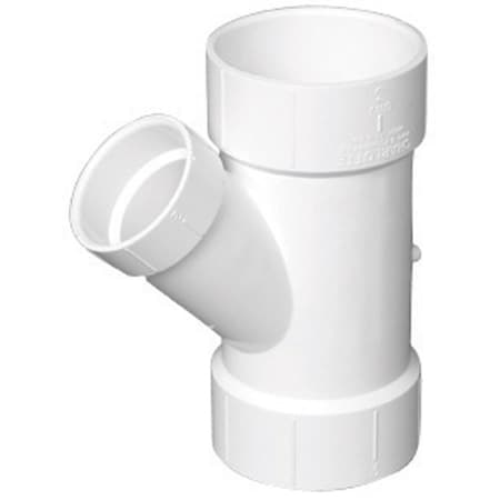 Charlotte Pipe And Foundry Charlotte Pipe Schedule 40 3 in. Hub X 3 in. D Hub PVC Reducing Wye 1 pk PVC06011400